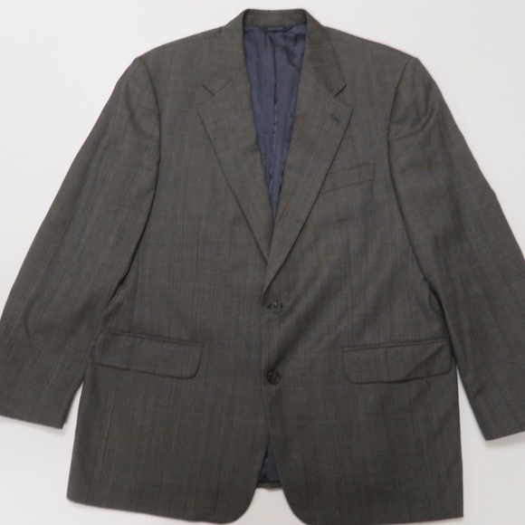 Brooks Brothers Wool Suit 42L Jacket 37 x 29 Pants Gray 2 Piece Mens Business - Picture 3 of 8